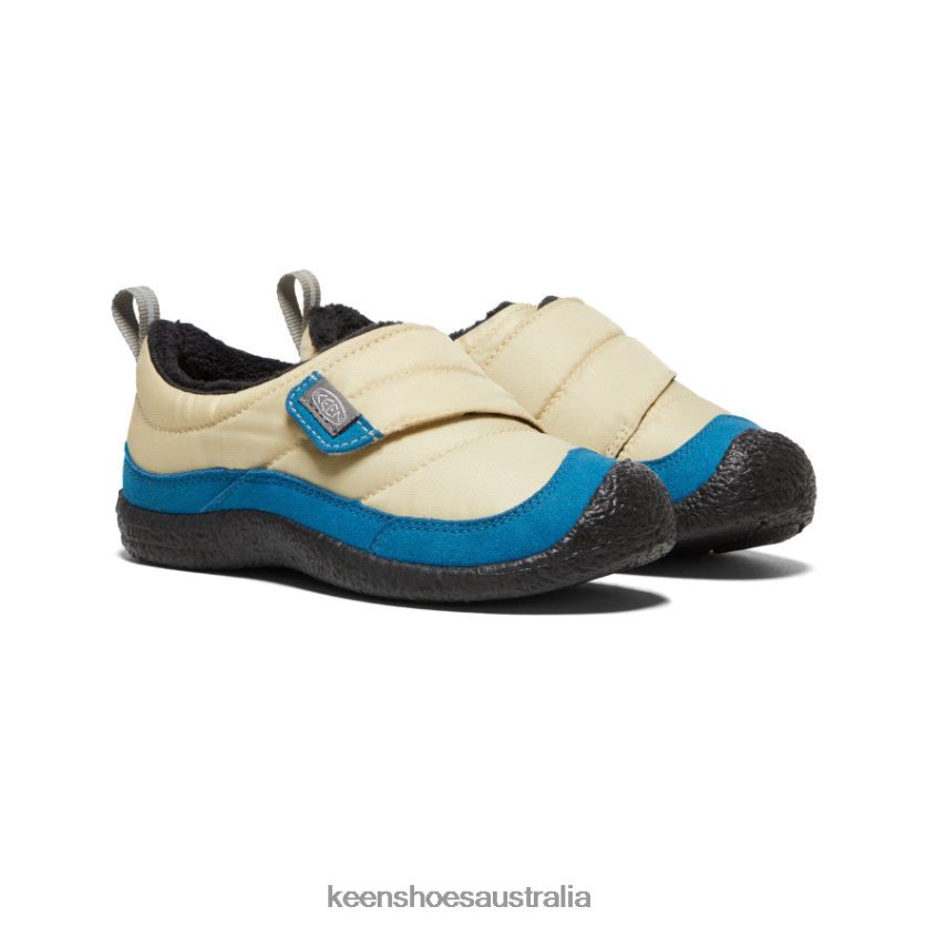 KEEN Footwear TLDLTR993 Safari/Mykonos Blue Howser Wrap Little Kids