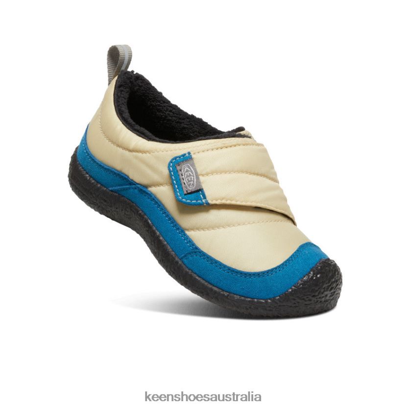 KEEN Footwear TLDLTR993 Safari/Mykonos Blue Howser Wrap Little Kids