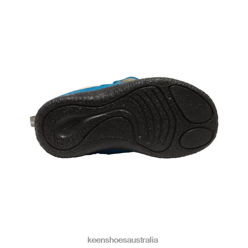 KEEN Footwear TLDLTR993 Safari/Mykonos Blue Howser Wrap Little Kids