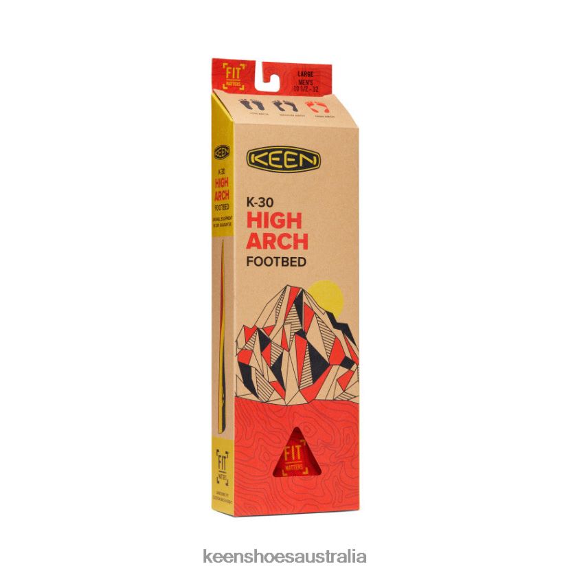 KEEN Accessories TLDLTR274 Red Outdoor K-30 High Arch Insole Men