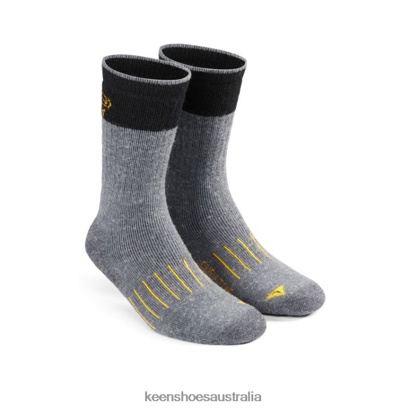 KEEN Accessories TLDLTR332 Grey Pittsburg Double Denier Medium Crew Sock Men
