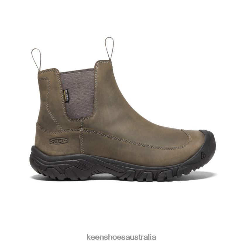 KEEN Footwear TLDLTR144 Steel Grey/Black Anchorage III Waterproof Boot Men