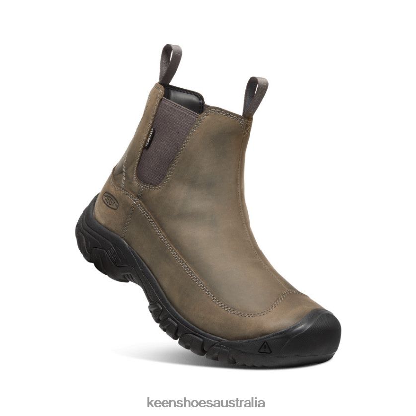 KEEN Footwear TLDLTR144 Steel Grey/Black Anchorage III Waterproof Boot Men