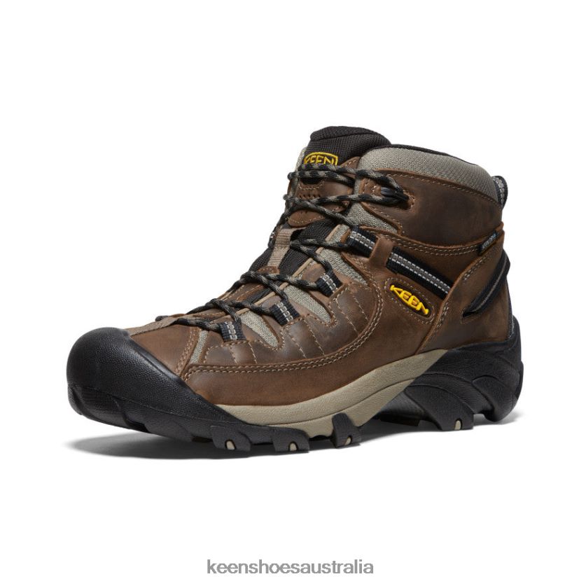 KEEN Footwear TLDLTR155 Shitake/Brindle Targhee II Mid Waterproof Hiking Boots Men