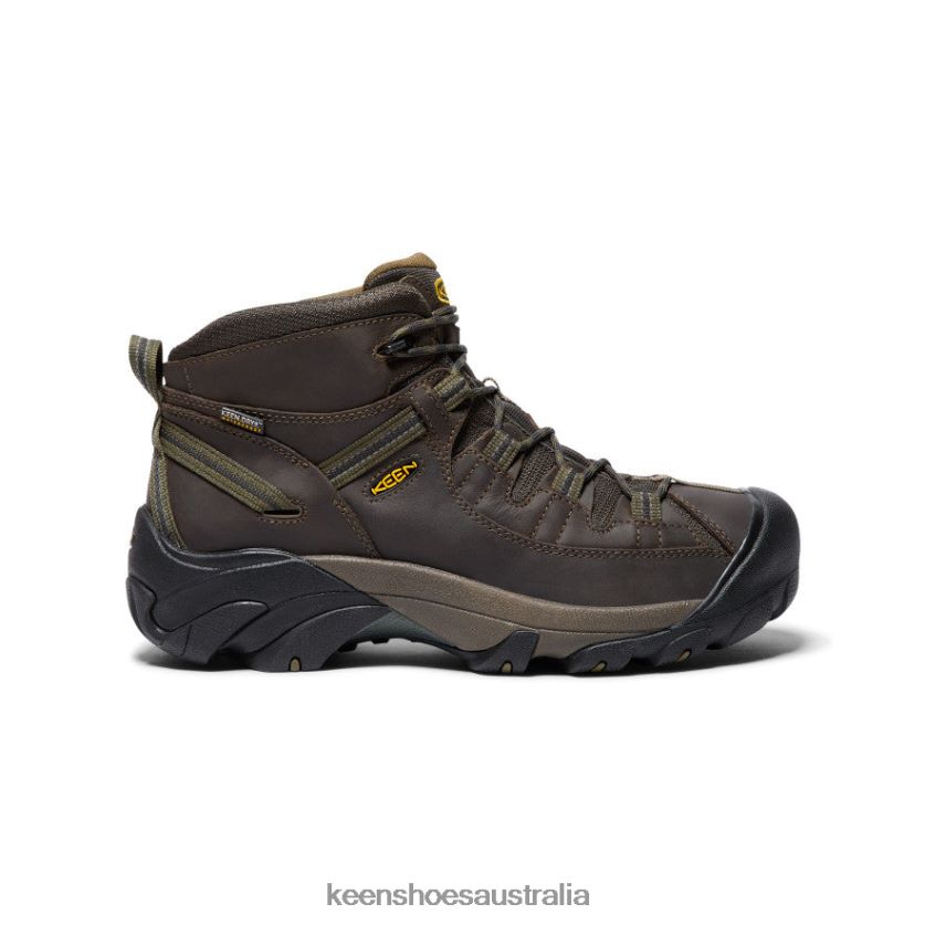 KEEN Footwear TLDLTR156 Canteen/Dark Olive Targhee II Mid Waterproof Hiking Boots Men