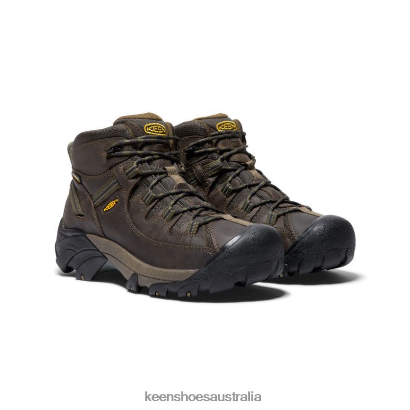 KEEN Footwear TLDLTR156 Canteen/Dark Olive Targhee II Mid Waterproof Hiking Boots Men