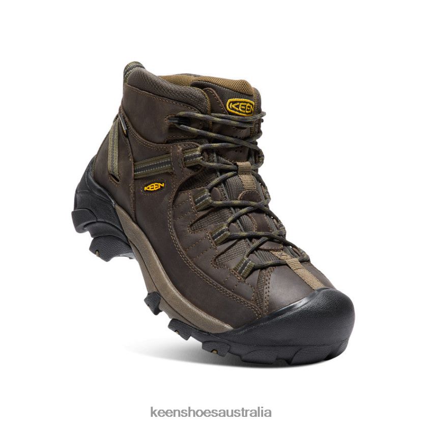 KEEN Footwear TLDLTR156 Canteen/Dark Olive Targhee II Mid Waterproof Hiking Boots Men