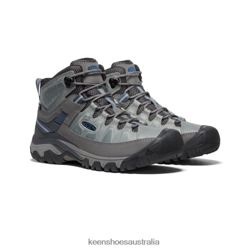 KEEN Footwear TLDLTR228 Drizzle/Captains Blue Targhee III Waterproof Mid Men