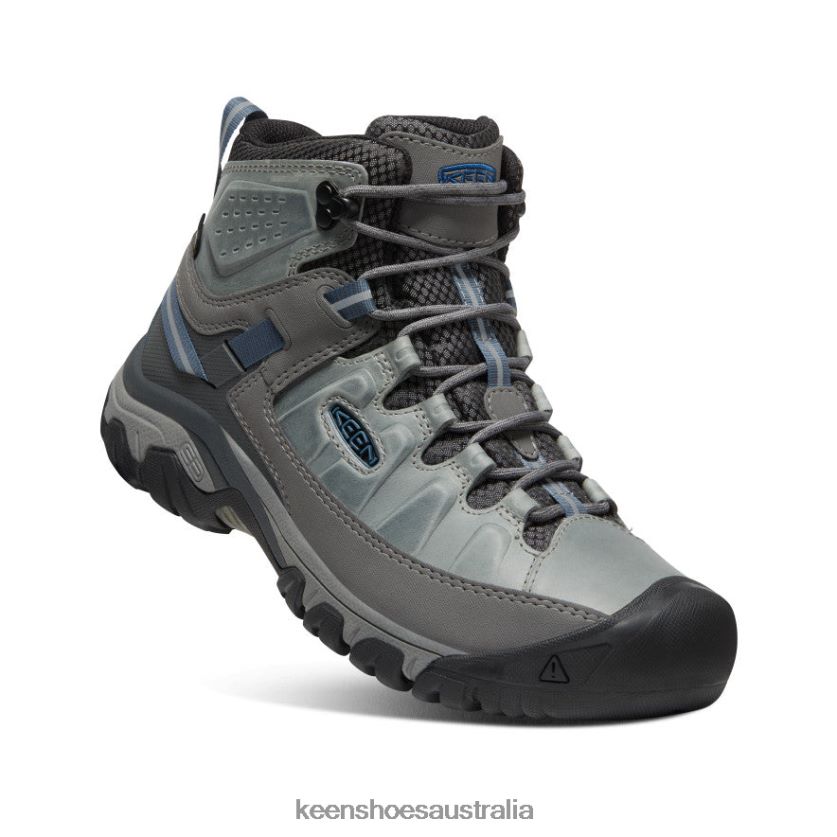 KEEN Footwear TLDLTR228 Drizzle/Captains Blue Targhee III Waterproof Mid Men