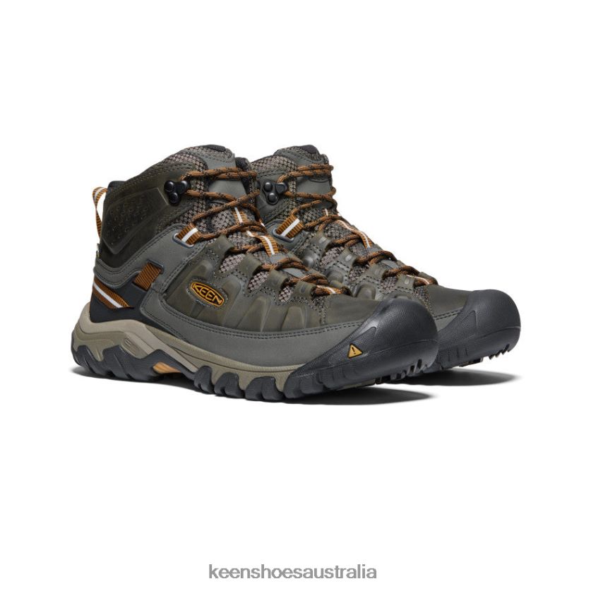 KEEN Footwear TLDLTR230 Black Olive/Golden Brown Targhee III Waterproof Mid Men