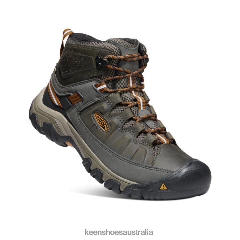 KEEN Footwear TLDLTR230 Black Olive/Golden Brown Targhee III Waterproof Mid Men