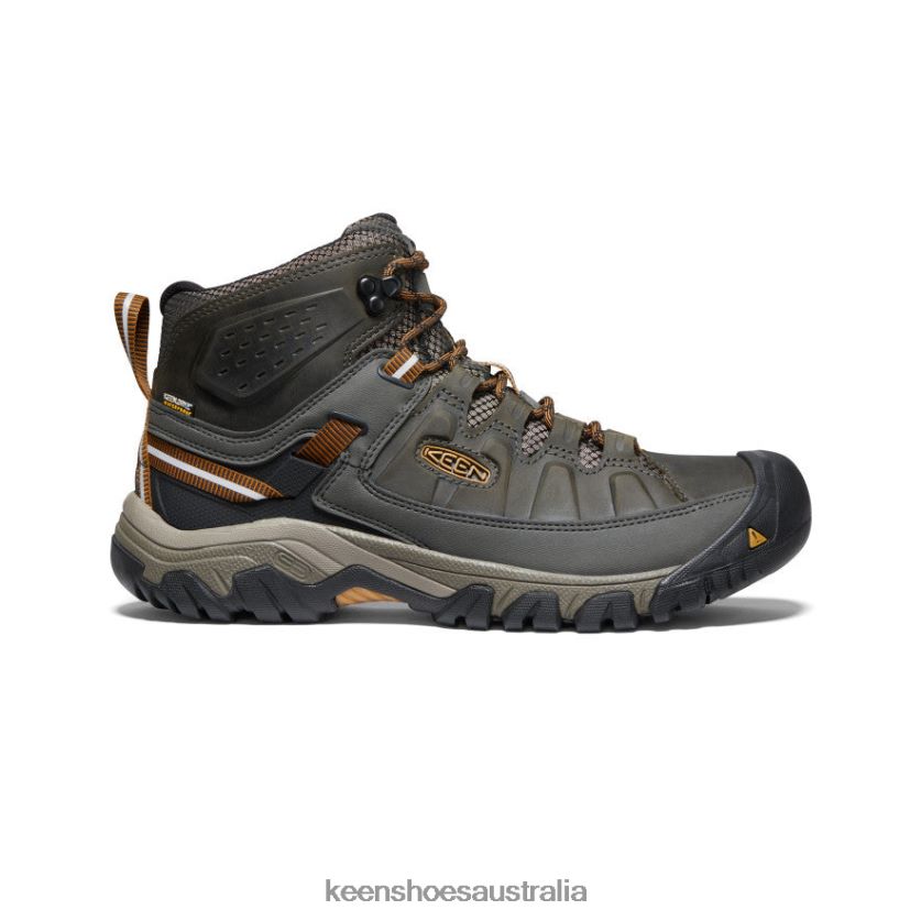 KEEN Footwear TLDLTR246 Black Olive/Golden Brown Targhee III Waterproof Mid Wide Men