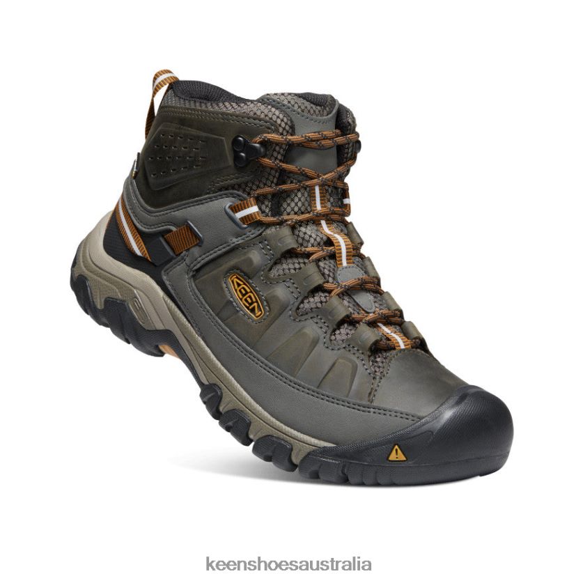KEEN Footwear TLDLTR246 Black Olive/Golden Brown Targhee III Waterproof Mid Wide Men