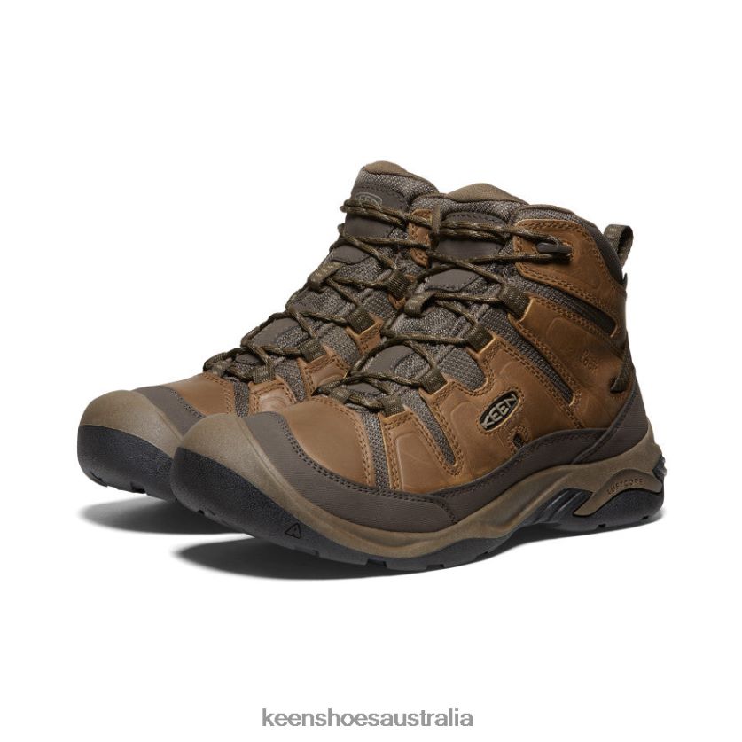 KEEN Footwear TLDLTR257 Bison/Brindle Circadia Waterproof Boot Wide Men