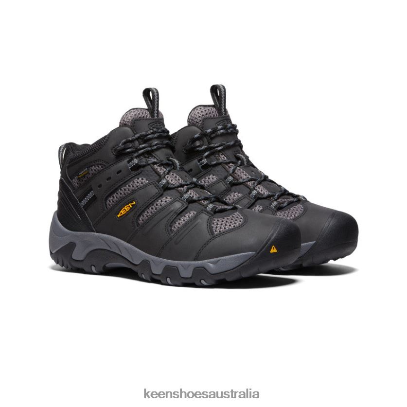 KEEN Footwear TLDLTR320 Black/Steel Grey Koven Waterproof Boot Men