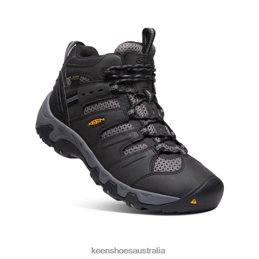 KEEN Footwear TLDLTR320 Black/Steel Grey Koven Waterproof Boot Men