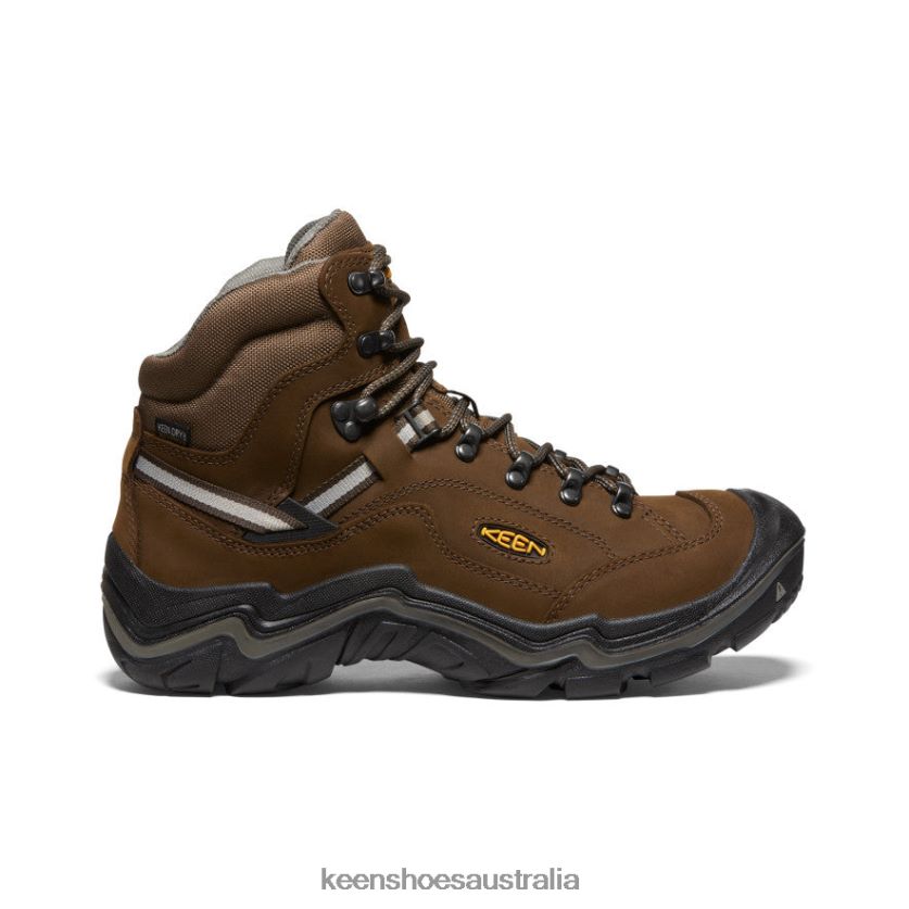 KEEN Footwear TLDLTR345 Cascade Brown/Gargoyle Durand II Waterproof Boot Wide Men