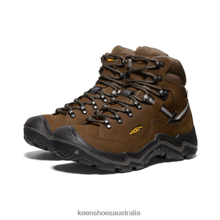 KEEN Footwear TLDLTR345 Cascade Brown/Gargoyle Durand II Waterproof Boot Wide Men