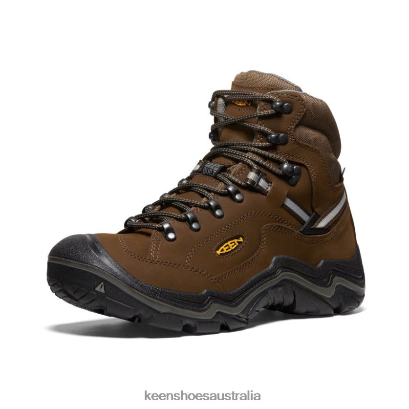 KEEN Footwear TLDLTR345 Cascade Brown/Gargoyle Durand II Waterproof Boot Wide Men