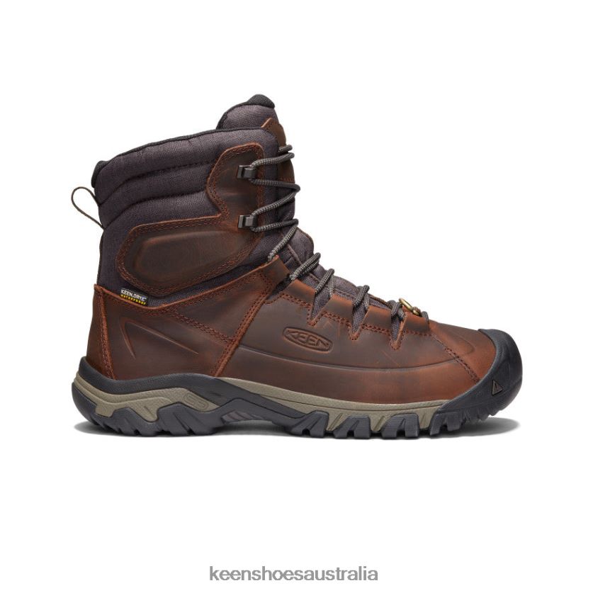 KEEN Footwear TLDLTR389 Cocoa/Mulch Targhee High Lace Waterproof Boot Men