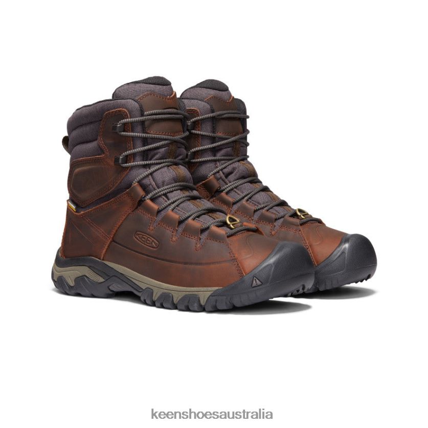 KEEN Footwear TLDLTR389 Cocoa/Mulch Targhee High Lace Waterproof Boot Men