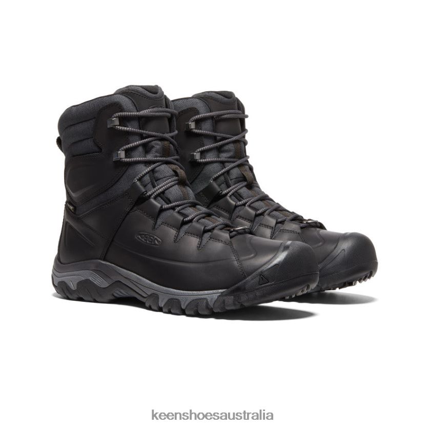 KEEN Footwear TLDLTR390 Black/Raven Targhee High Lace Waterproof Boot Men