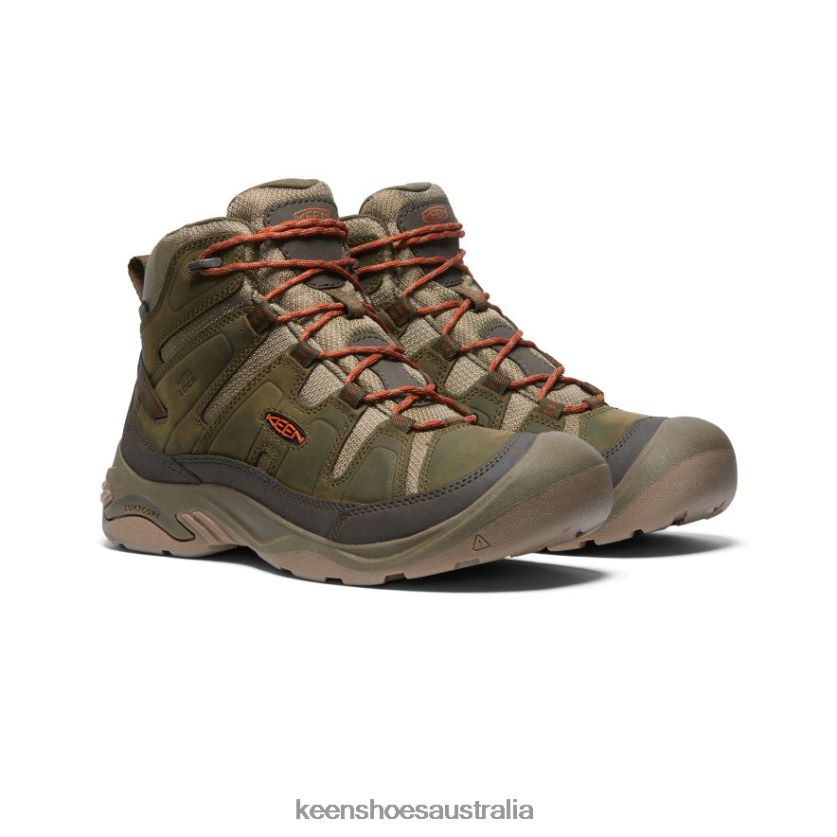 KEEN Footwear TLDLTR73 Dark Olive/Potters Clay Circadia Waterproof Boot Men