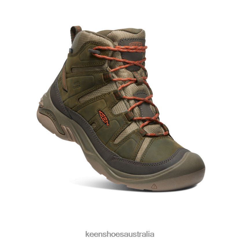 KEEN Footwear TLDLTR73 Dark Olive/Potters Clay Circadia Waterproof Boot Men