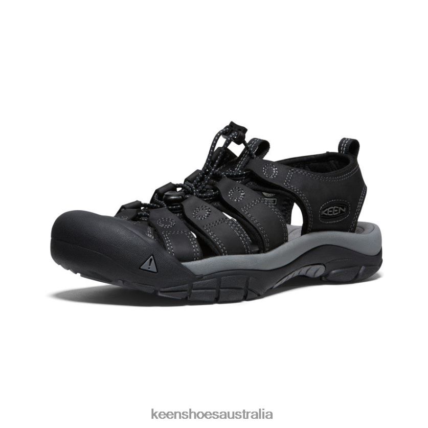 KEEN Footwear TLDLTR133 Black/Steel Grey Newport Leather Men