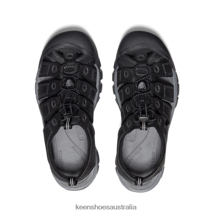 KEEN Footwear TLDLTR133 Black/Steel Grey Newport Leather Men