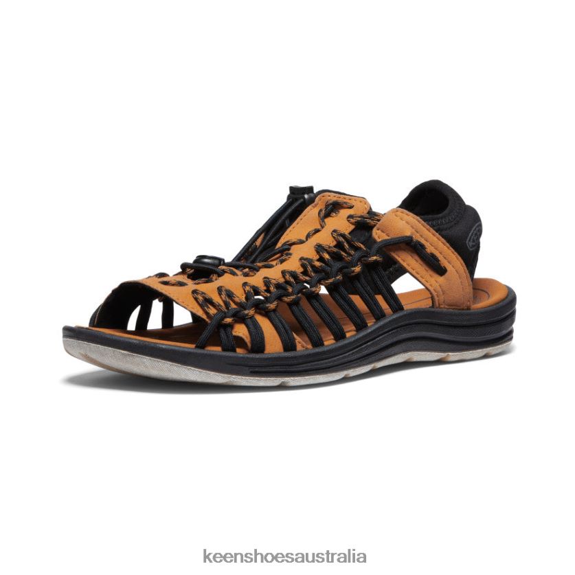 KEEN Footwear TLDLTR19 Black/Curry UNEEK II Open Toe Men