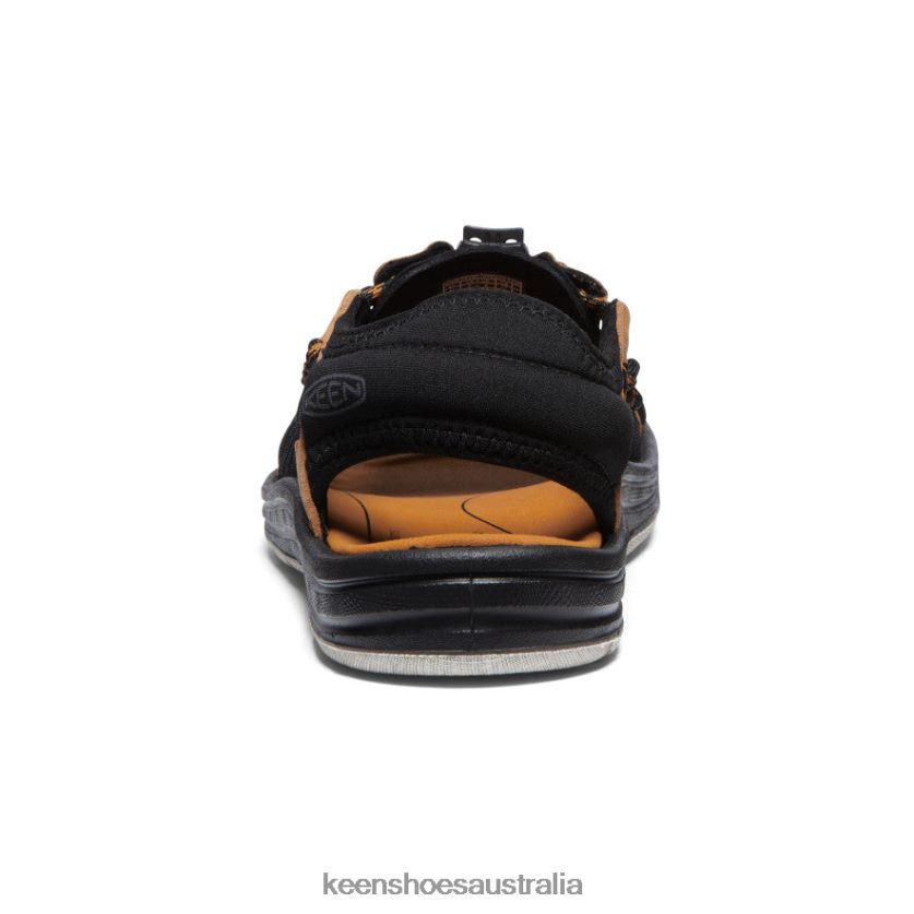 KEEN Footwear TLDLTR19 Black/Curry UNEEK II Open Toe Men