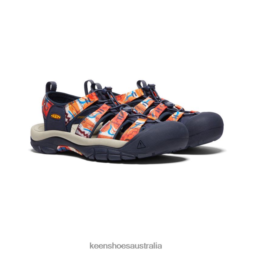 KEEN Footwear TLDLTR85 Groovy Orange/Navy Newport x Outdoor Afro Men