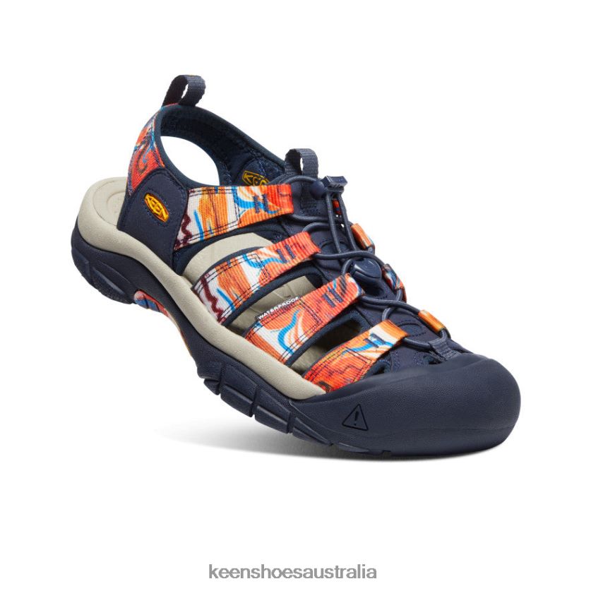 KEEN Footwear TLDLTR85 Groovy Orange/Navy Newport x Outdoor Afro Men