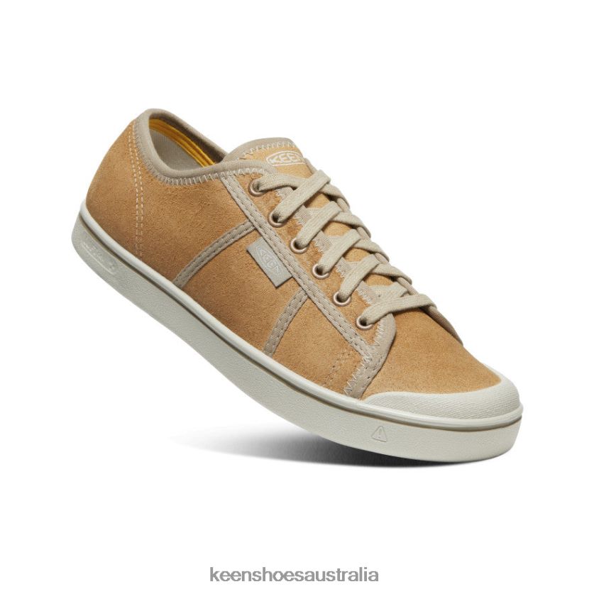 KEEN Footwear TLDLTR285 Beige/Silver Birch Eldon Harvest Leather Sneaker Men
