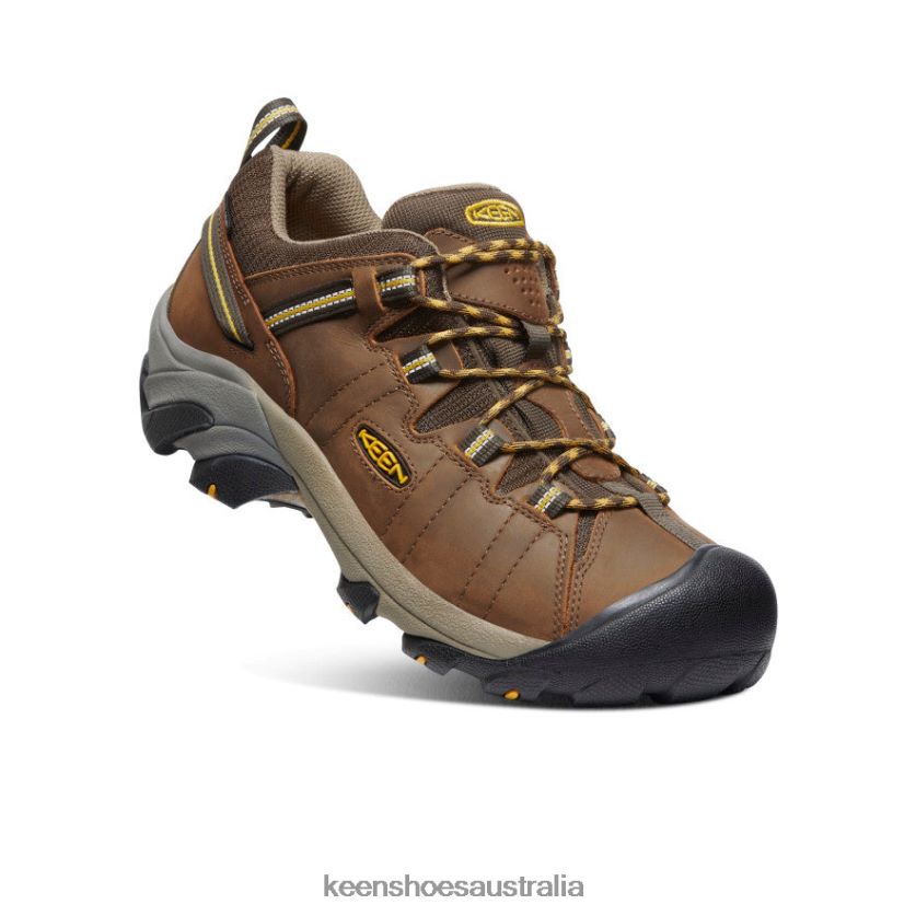 KEEN Footwear TLDLTR294 Cascade Brown/Golden Yellow Targhee II Waterproof Wide Men