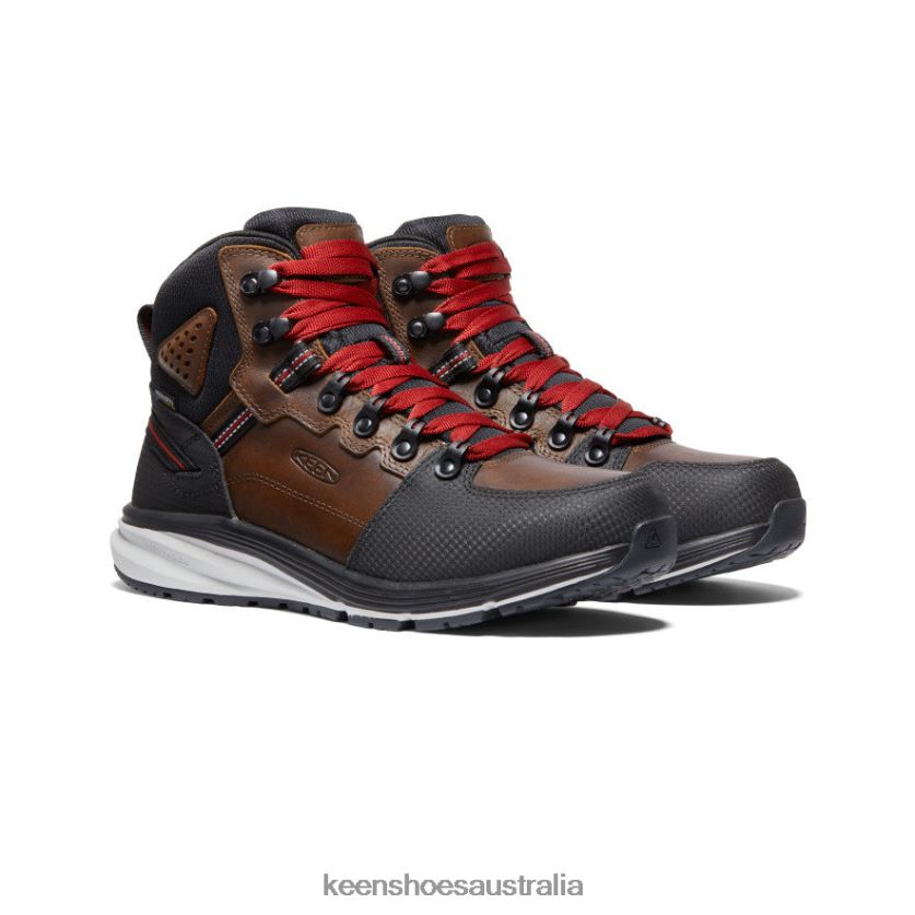 KEEN Footwear TLDLTR136 Tobacco/Black Red Hook Waterproof Boot (Soft Toe) Men