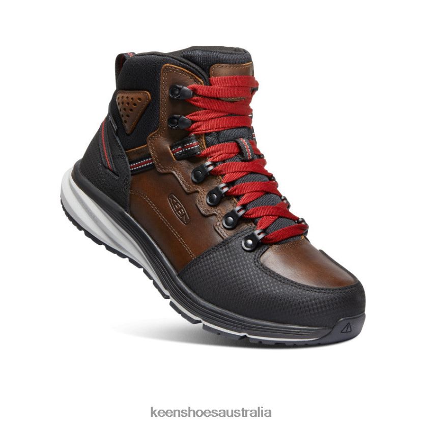 KEEN Footwear TLDLTR136 Tobacco/Black Red Hook Waterproof Boot (Soft Toe) Men
