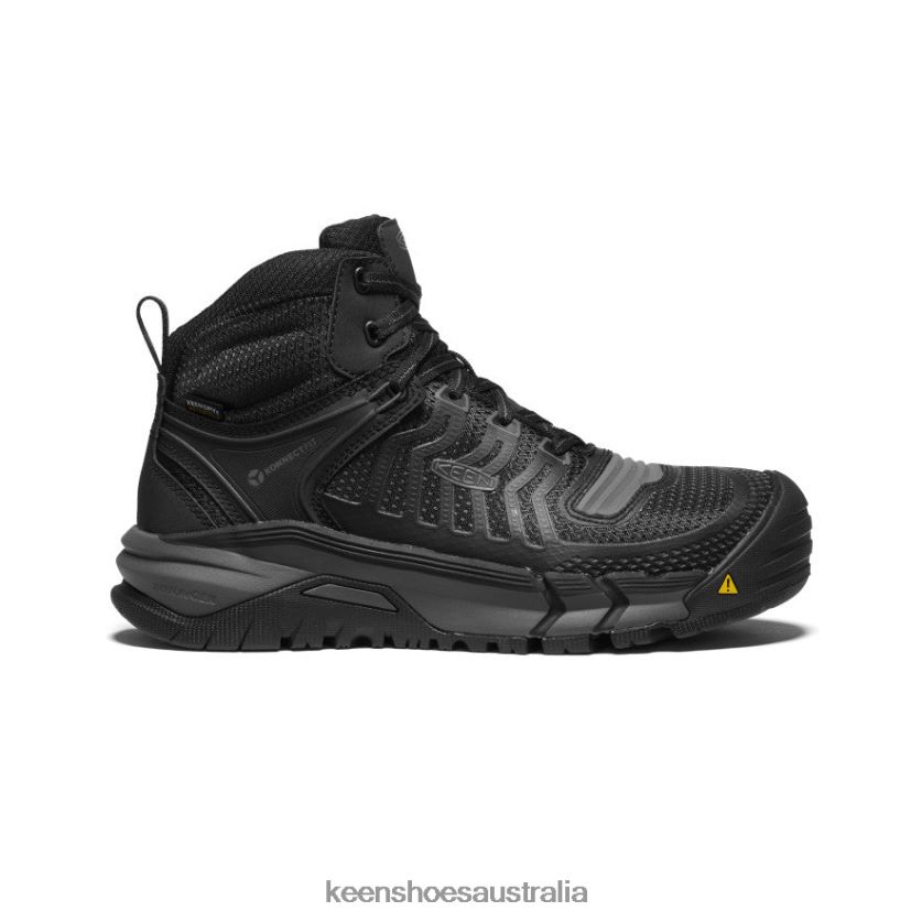 KEEN Footwear TLDLTR161 Black/Gun Metal Kansas City Waterproof Mid (Carbon-Fiber Toe) Men
