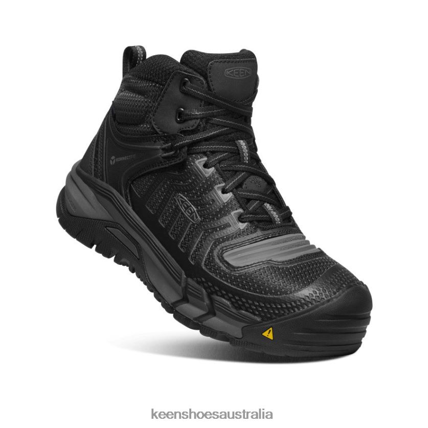 KEEN Footwear TLDLTR161 Black/Gun Metal Kansas City Waterproof Mid (Carbon-Fiber Toe) Men
