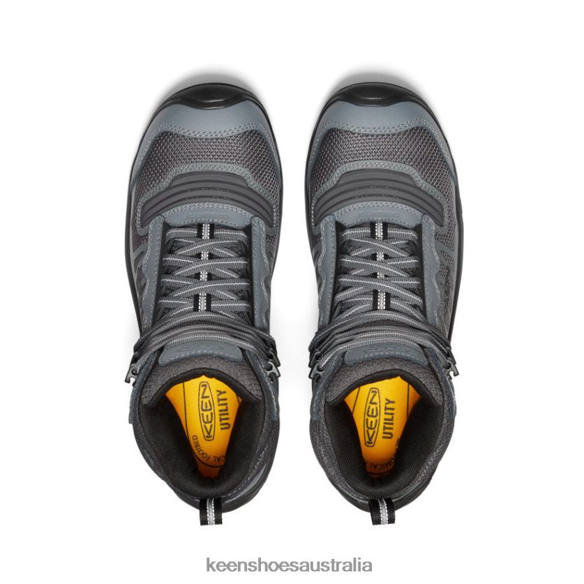 KEEN Footwear TLDLTR21 Magnet/Black Reno Mid KBF Waterproof (Carbon-Fiber Toe) Men