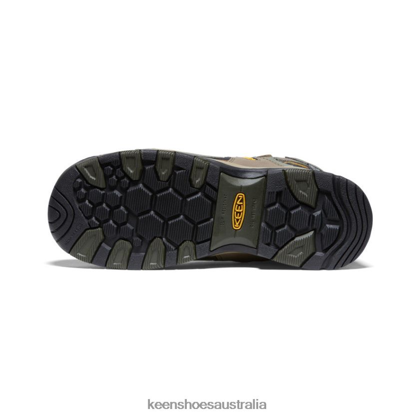 KEEN Footwear TLDLTR289 Shitake/Forest Night Davenport AL Waterproof Mid (Composite Toe) Men