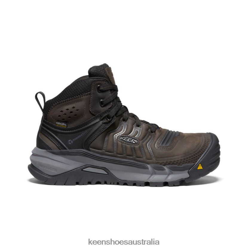 KEEN Footwear TLDLTR2 Coffee Bean/Black Kansas City+ KBF Waterproof Mid (Soft Toe) Men