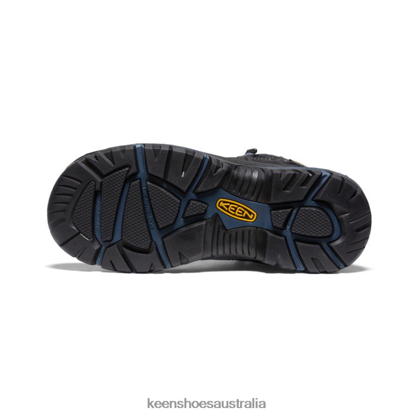 KEEN Footwear TLDLTR367 Raven/Estate Blue Braddock Waterproof Mid (Soft Toe) Men