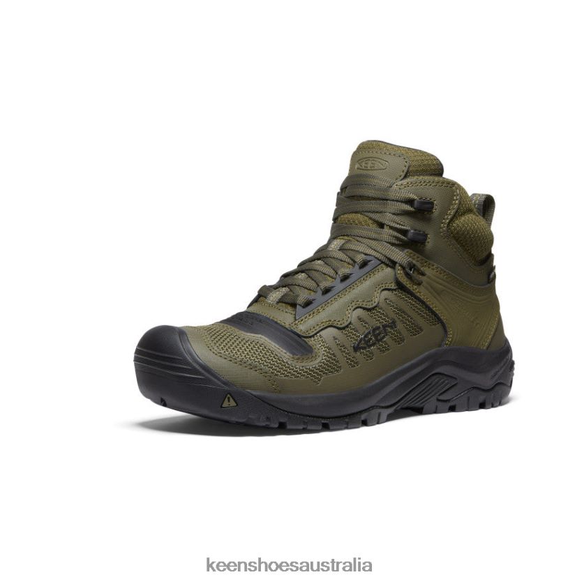 KEEN Footwear TLDLTR6 Dark Olive/Black Reno KBF Waterproof Mid (Soft Toe) Men