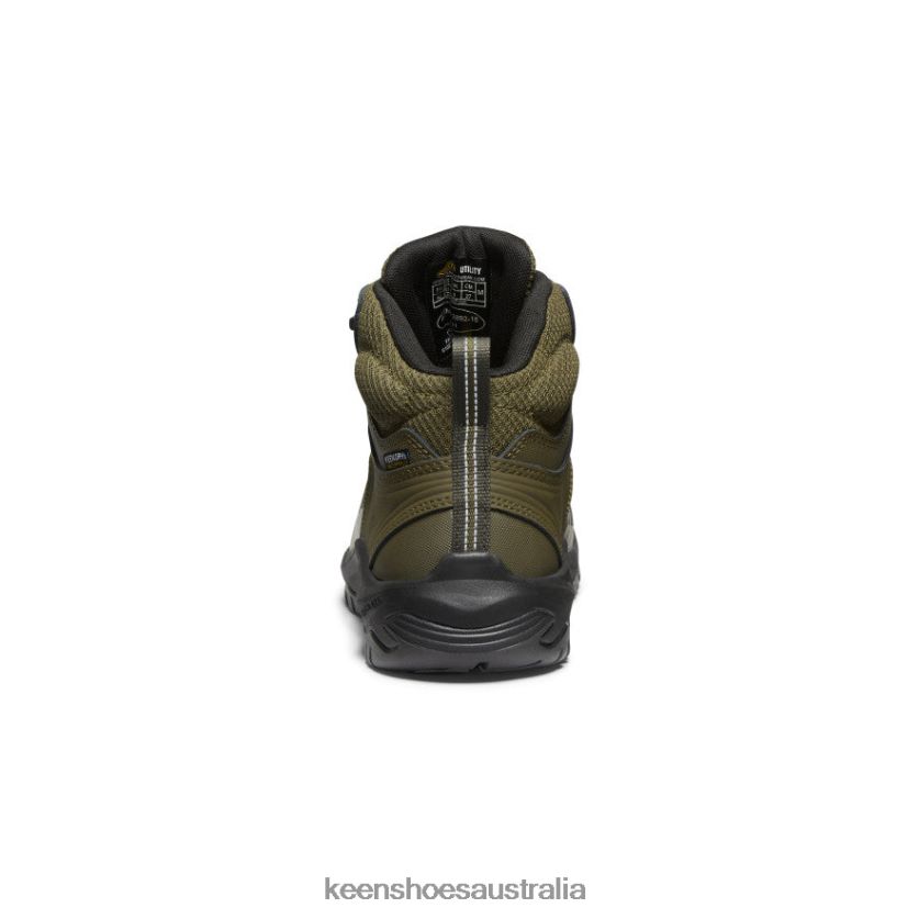 KEEN Footwear TLDLTR6 Dark Olive/Black Reno KBF Waterproof Mid (Soft Toe) Men