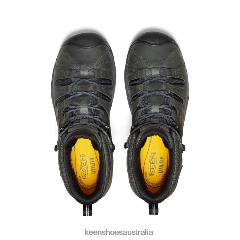 KEEN Footwear TLDLTR76 Steel Grey/Tortoise Shell Flint II Waterproof Mid (Soft Toe) Men