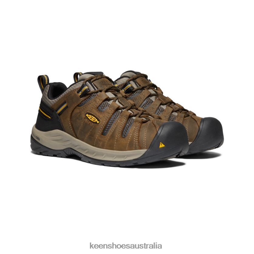 KEEN Footwear TLDLTR180 Cascade Brown/Golden Rod Flint II (Soft Toe) Men