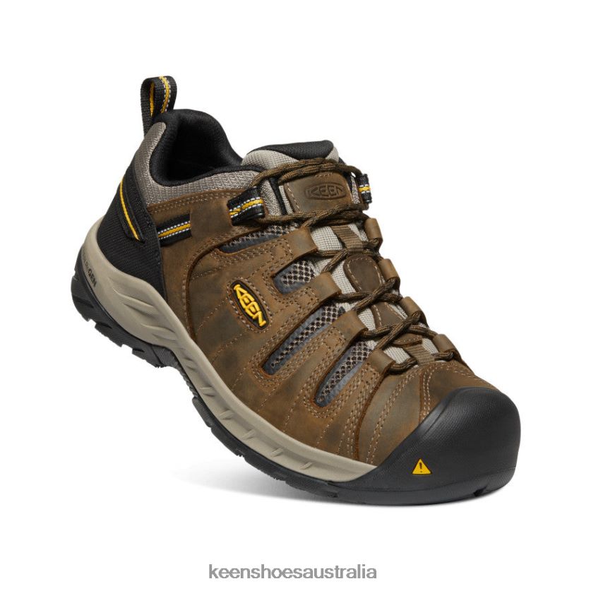 KEEN Footwear TLDLTR180 Cascade Brown/Golden Rod Flint II (Soft Toe) Men