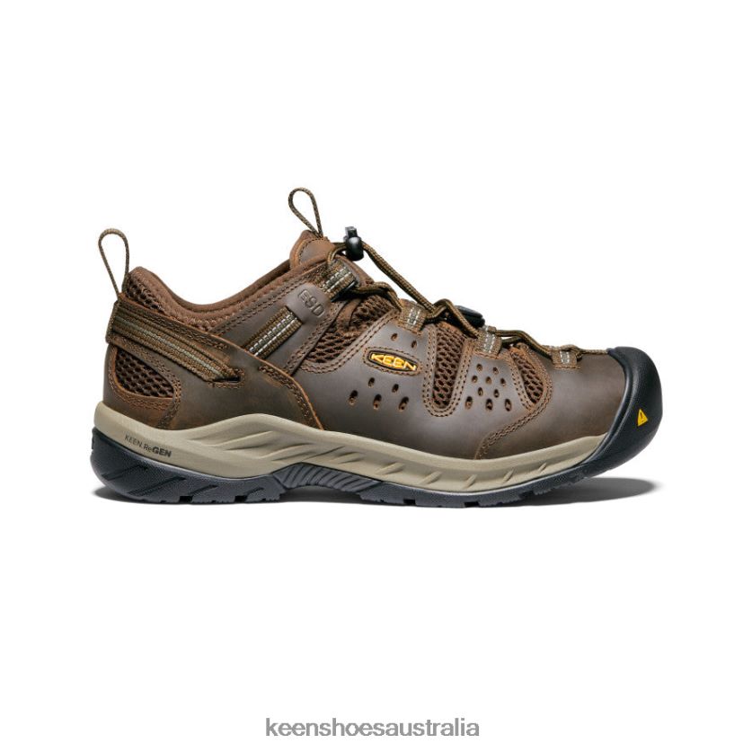 KEEN Footwear TLDLTR241 Cascade Brown/Forest Night Atlanta Cool II ESD (Soft Toe) Men